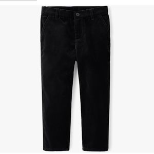 Black velvet boys pants